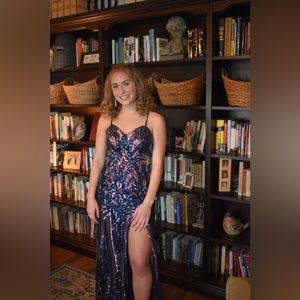 Multi colored Prom Dress size 4